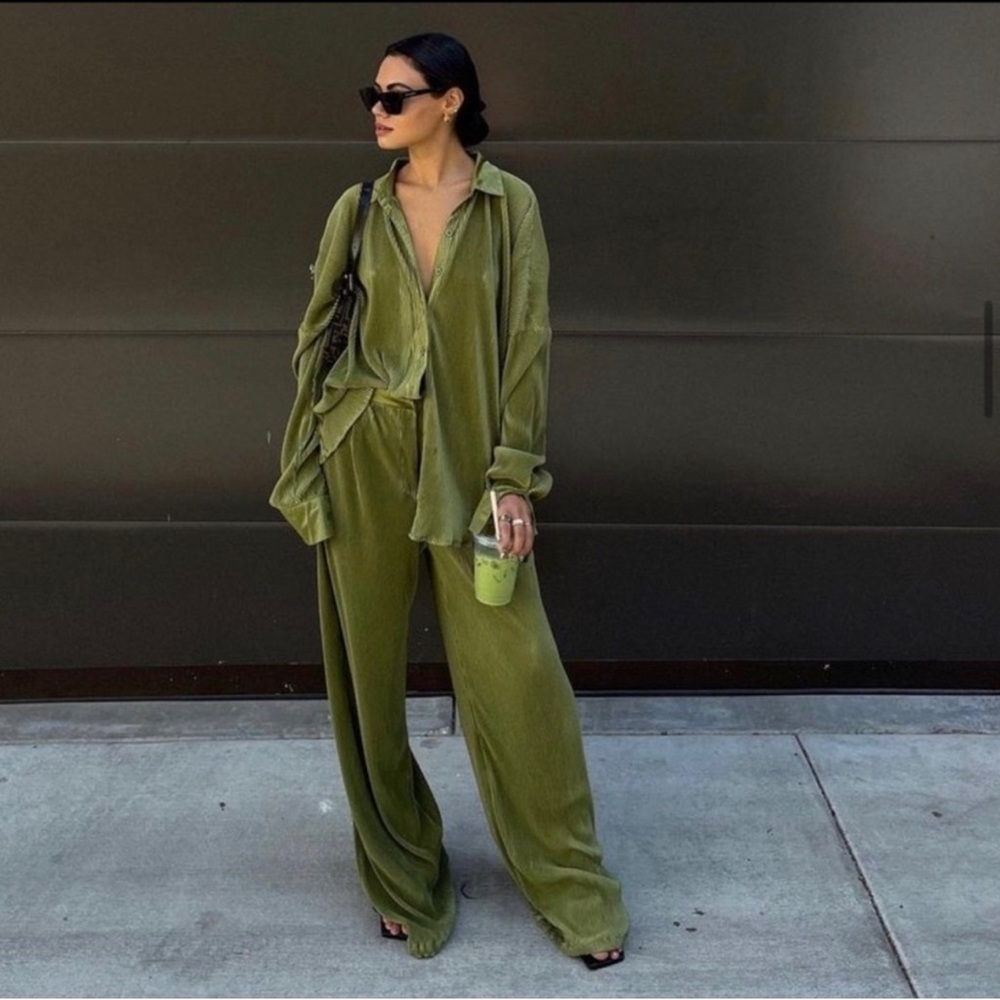 Nasty Gal shirt and pants set